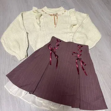 시크릿허니 니트 스커트