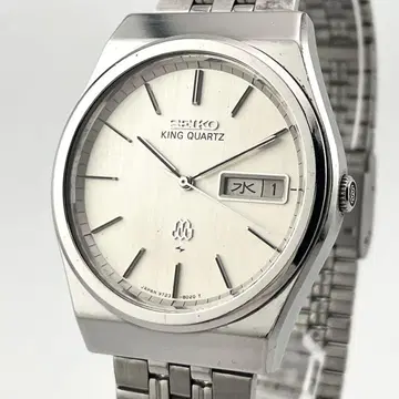 [ 작동/새상품 배터리 ] 세이코 킹쿼츠 트윈 손목시계 남성용 실버