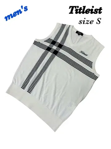 타이틀리스트 니트 베스트 남성용 S 골프 방한 가을/겨울