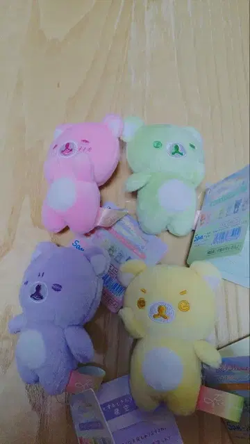 리락쿠마 비 온 뒤 맑음 테노리 봉제 인형 4개