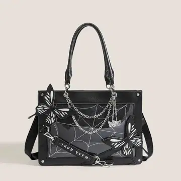 VYKH VYFM 나비와 거미줄 이타백 토트백