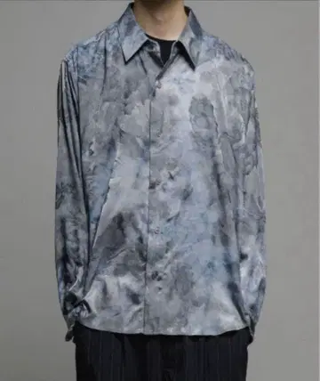 Casper John -/바리아스 루즈 셔츠-타이다이 자카드- 그레이