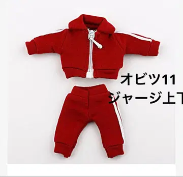 오비츠11 넨도로이드 피코니모p 저리 상하의 세트 빨간색 레드 의류