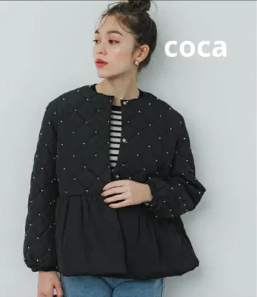 coca 노카라 자켓 펄 아우터 L 사이즈