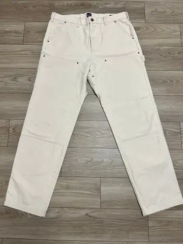 화이트 워크 팬츠 4 포켓