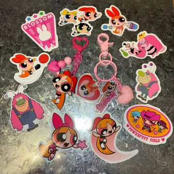 파워퍼프걸 블로섬 [ 키링 2개 씰 ] 묶음 판매