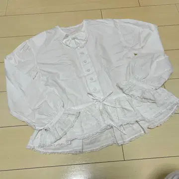 핑크하우스 프릴 블라우스