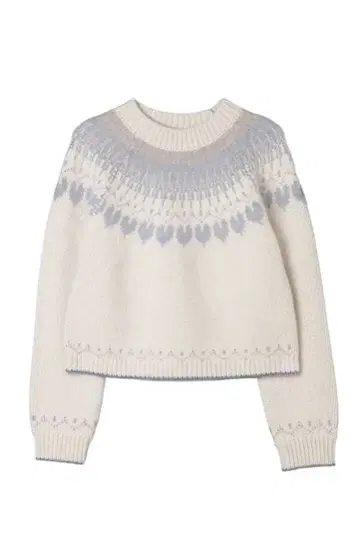 Heart Fair Isle Knit Pullover herlipto