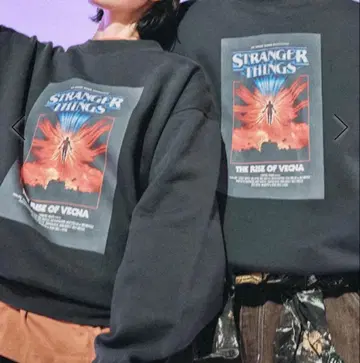 스트레인저 싱스 맨투맨 블랙 Niko and - 콜라보 상품