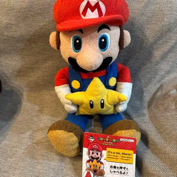 마리오 1등 복권 A상 마리오의 말하는 봉제 인형 with 슈퍼스타