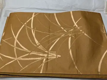 브라운 후쿠로 오비 추상 무늬