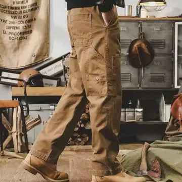 브라운 코튼 카고 팬츠