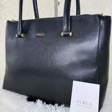 미사용급 새상품급 FURLA 훌라 가죽 토트백 비즈니스