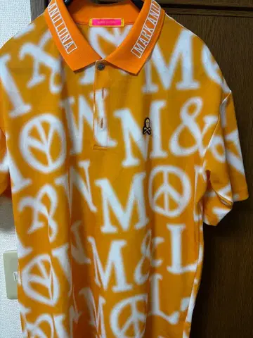 MARK&LONA 오렌지 피케 셔츠 사이즈 48