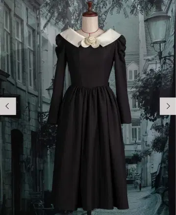 Mayo Suzuki Classical rose dress Black M