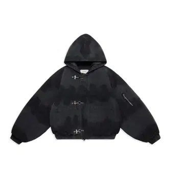 shinzo Washed Black Bomber Jacket