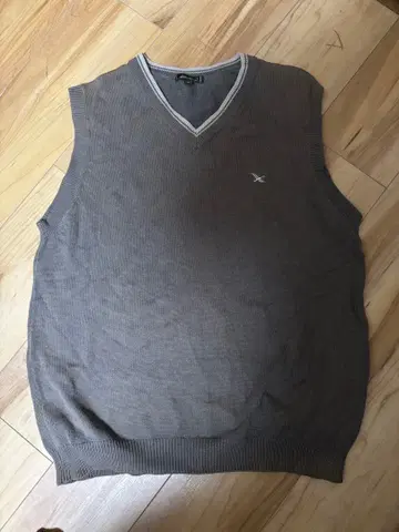 Eddie Bauer 브라운 V넥 베스트 M