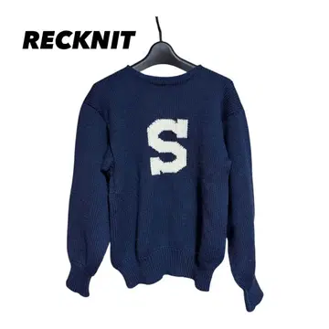 60s RECKNIT 네이비 니트 스웨터