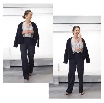 새상품급 라쿤 믹스 숏 가디건