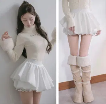 볼륨 벌룬 미니 스커트 프리 사이즈 다리치 완판템 Darich