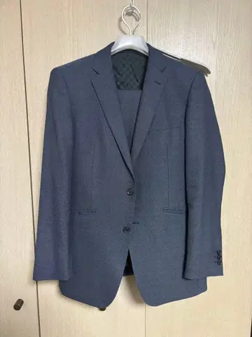 네이비 슬림핏 자켓 셋업