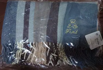 Flint 테디베어 패턴 스톨 (머플러)