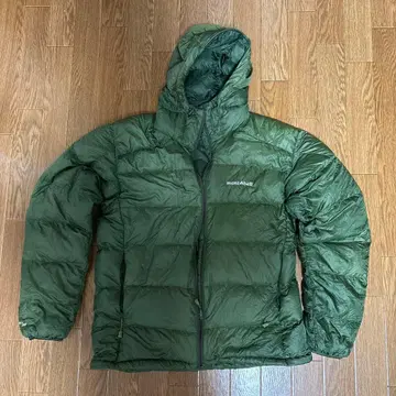 mont-bell 라이트 알파인 다운 후드티 그린 L 사이즈