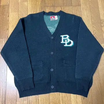 BEN DAVIS 로고 니트 가디건