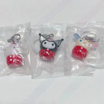 산리오 딸기 메지루시 액세서리 가챠 키티 쿠로미 우사하나