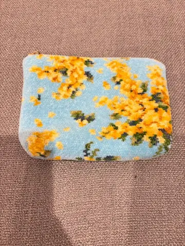 FEILER 꽃무늬 파우치 스카이블루