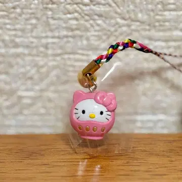 헬로키티 달마 족쇄 스트랩 핑크 산리오