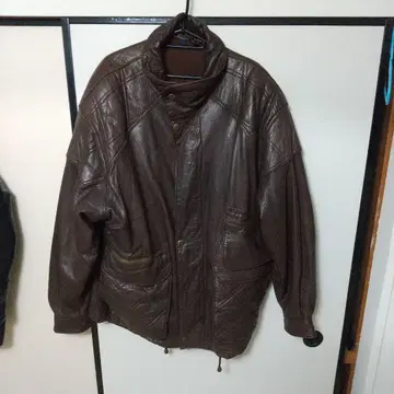 가죽 자켓 브라운 HEITORN 양가죽 사이즈 XL