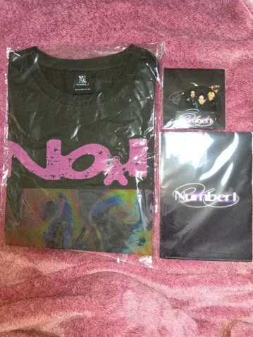 새상품 Number! 셔츠와 클리어 파일과 스티커의 3세트