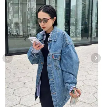 새상품급 Ungrid 빅 실루엣 데님 자켓