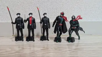 HG 시리즈 신 가면라이더 1호 2호 쇼커 전투원 5체 세트