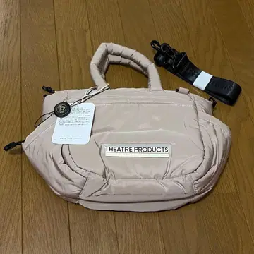 새상품 시어터 프로덕츠 퍼 2WAY 숄더백 M 그레이 가방
