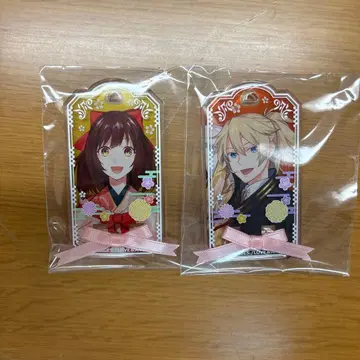 메이지 동경 연가 재수주 트레이딩 리본 타이 아크릴 플레이트 키체인