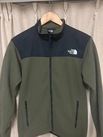 THE NORTH FACE 플리스 자켓 올리브 그린/블랙