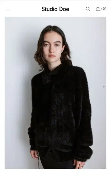 [ 새상품 ] Studio Doe Soft Polo Cardigan M