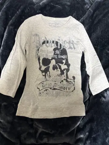 y2k punk 해골 프린트 T셔츠