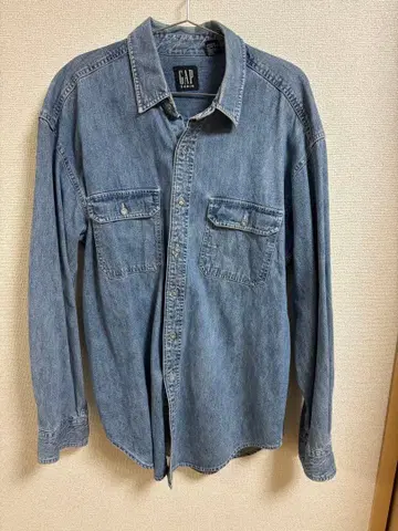 GAP 데님 긴팔 셔츠 구제 의류
