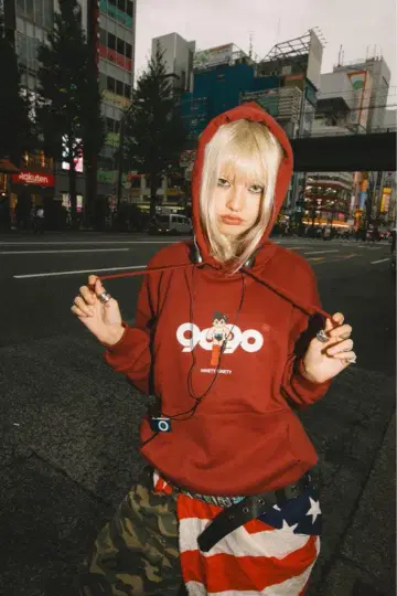 9090 x 철완 아톰 9090 콜라보 후드티