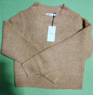 MOUSSY 오렌지 니트 스웨터 프리 사이즈