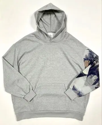 새상품급 [ STOF ] 자카드 절개 스티치 디자인 풀 후드티 일본제 M