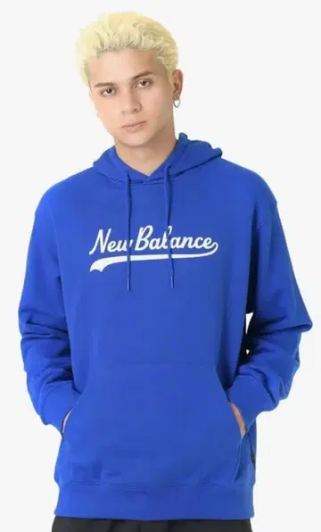 뉴발란스 파랑 후드티 M