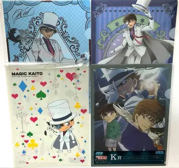 명탐정 코난 마법사 키드 괴도 키드 클리어 파일 4종 세트