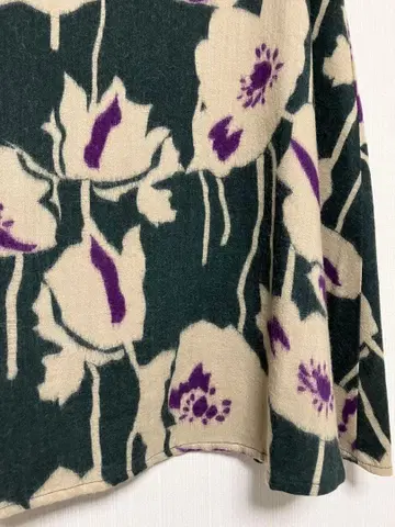 새상품급 팔라스 팰리스 울 플레어 스커트 그린