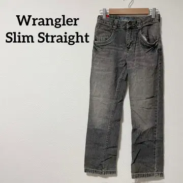 새상품급 Wrangler Slim Straight 그레이 데님 팬츠