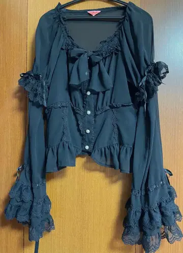 BABY 공주 소매 블라우스