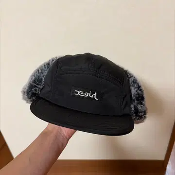 새상품급 x-girl 플라이트 캡 블랙